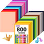 TUXIYA 100 Sheets 8.5" X 11" Colored Cardstock, 50 Colors Card Stock