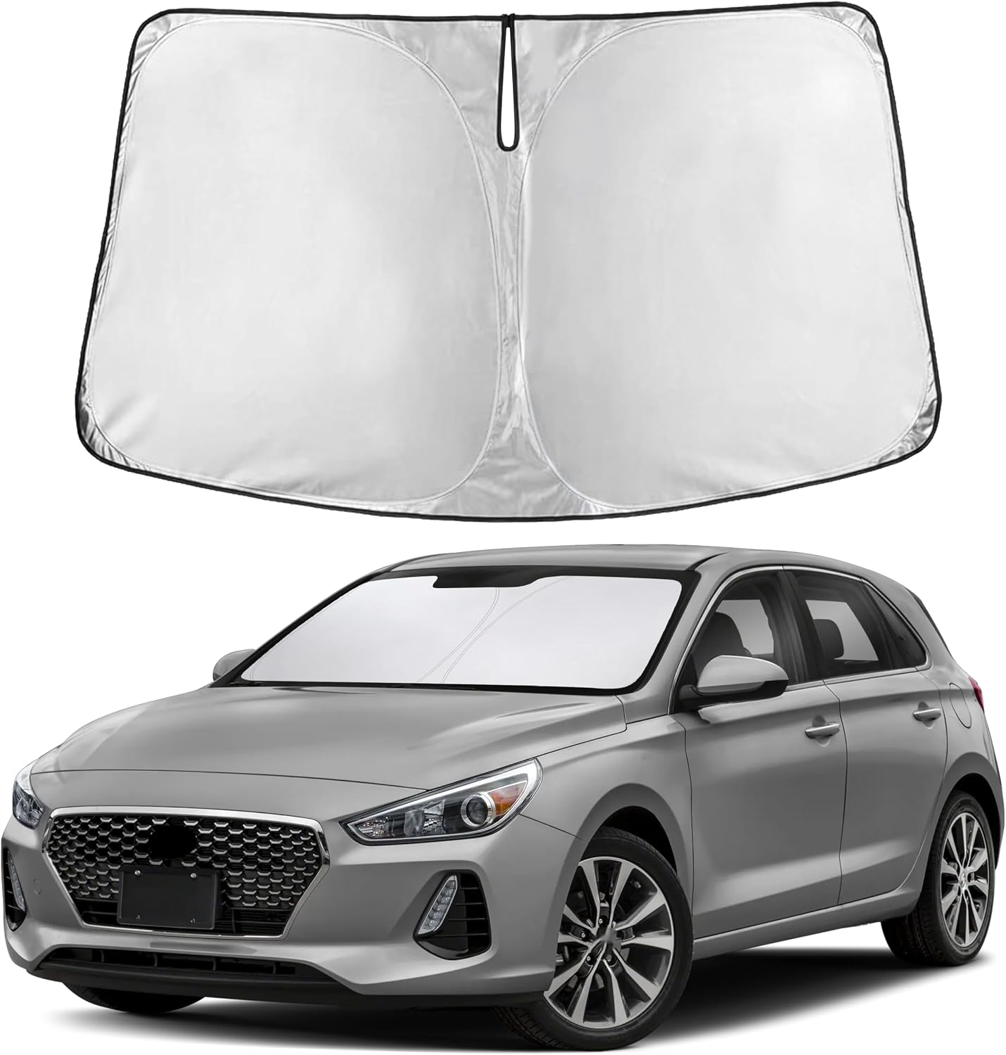 Econour Car Windshield Sun Shade, Front Window Sun Blocker for SUVs,Sedan