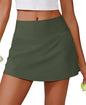 PINSPARK 14" Womens Tennis Skirt High Waisted Golf Skort with 2 Pockets