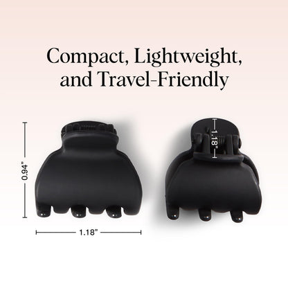 Kitsch Mini Hair Clips for Women - Tortoise & Black, 16 Pcs