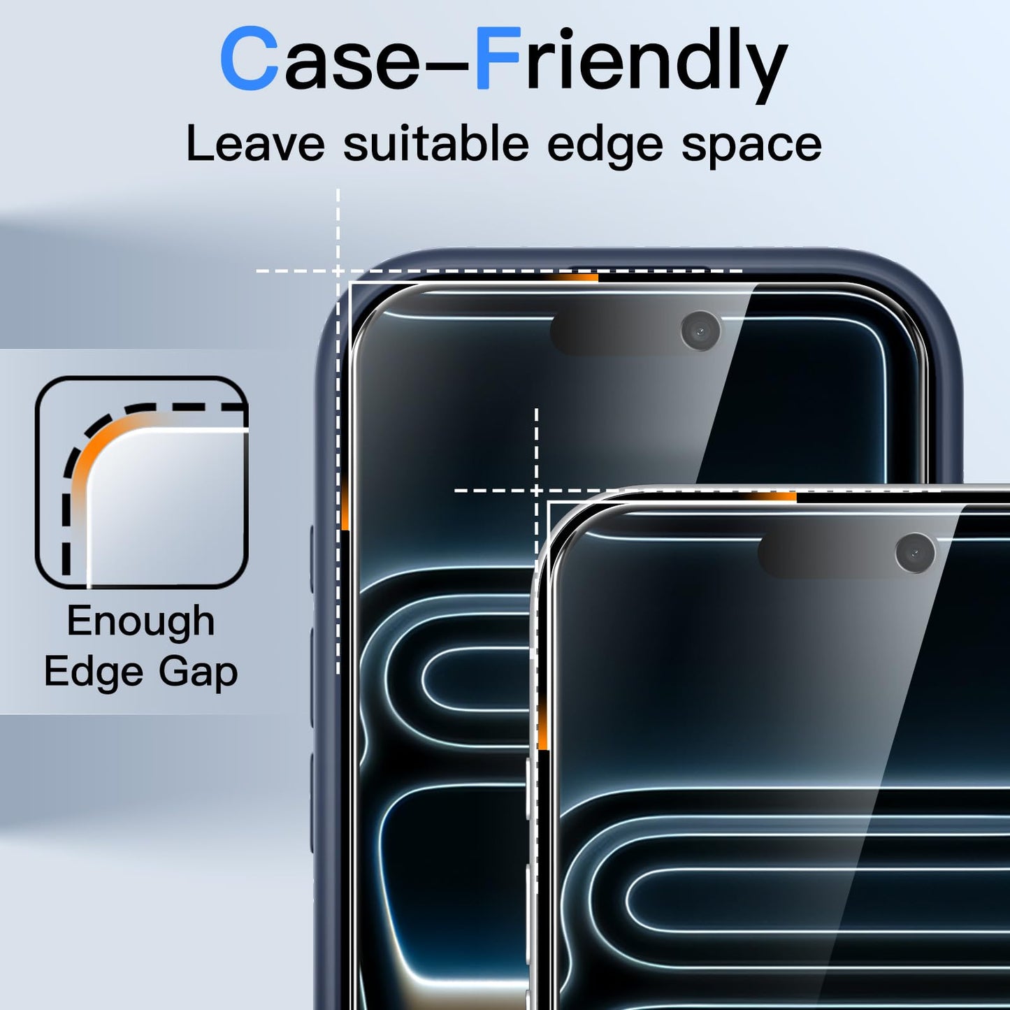 JETech Privacy Screen Protector for iPhone 17 Pro Max, 2-Pack