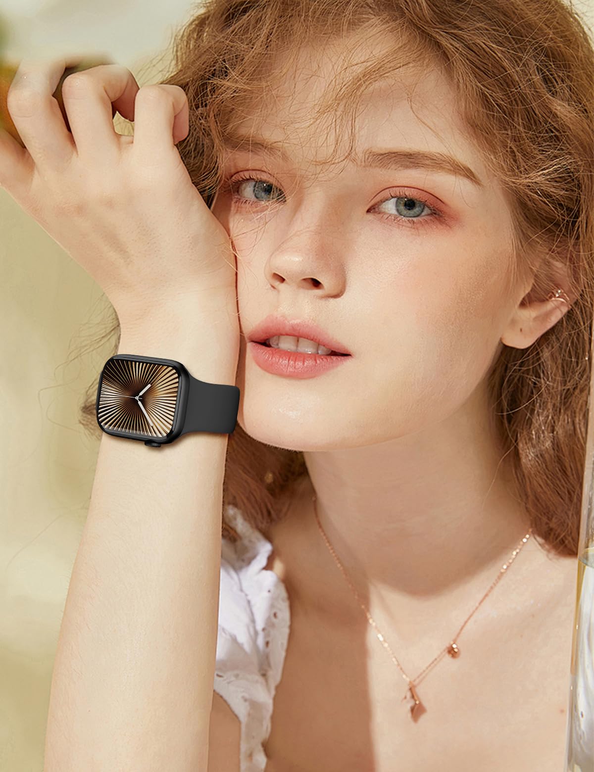 Sport Silicone Band Compatible with Apple Watch Bands 40mm 38mm 41mm 44mm 45mm 42mm 49mm Women Men,Soft Wristband Waterproof Replacement Sport Strap for iWatch Bands Series 9 8 7 6 5 4 3 2 1 SE Ultra