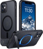 Magnetic Compatible with iPhone 14 Pro Max Case, [Built-in Invisible Kickstand][Compatible with MagSafe] [Military Grade Shockproof] Slim Translucent Matte Phone Case for iPhone 14 Pro Max 6.7"