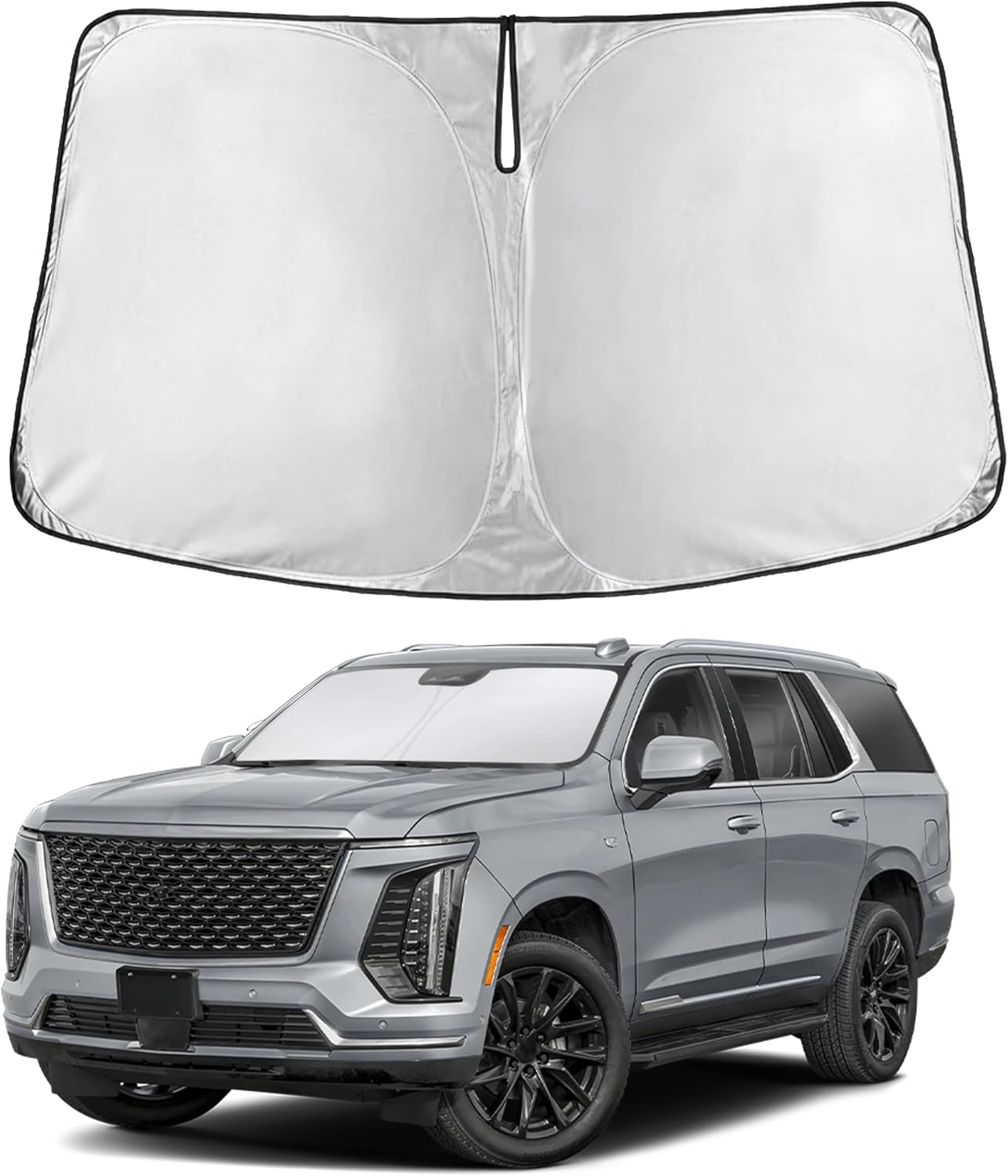 Autovir Windshield Sun Shade, 2017-2026 Tesla Model 3 & Y, 280T Visor Shade