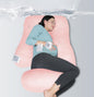 MOON PARK Pregnancy Pillows for Sleeping - U Shaped Full Body Maternity Pillow with Removable Cover - Support for Back, Legs, Belly, HIPS - 65 Inch - Aquamarine