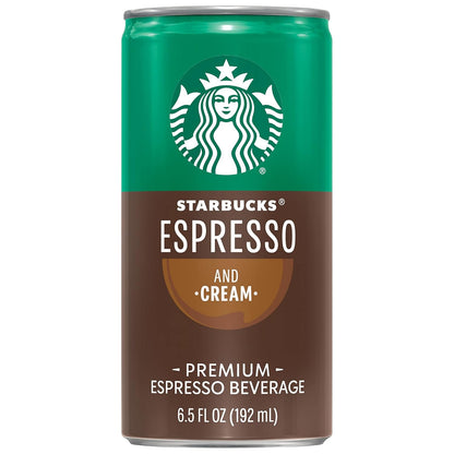 Starbucks Espresso & Cream, 6.5 Fl Oz Cans (Pack of 12)