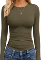 TNNZEET Long Sleeve Shirts for Women Fall Fashion Workout Crop Top Y2K 2026