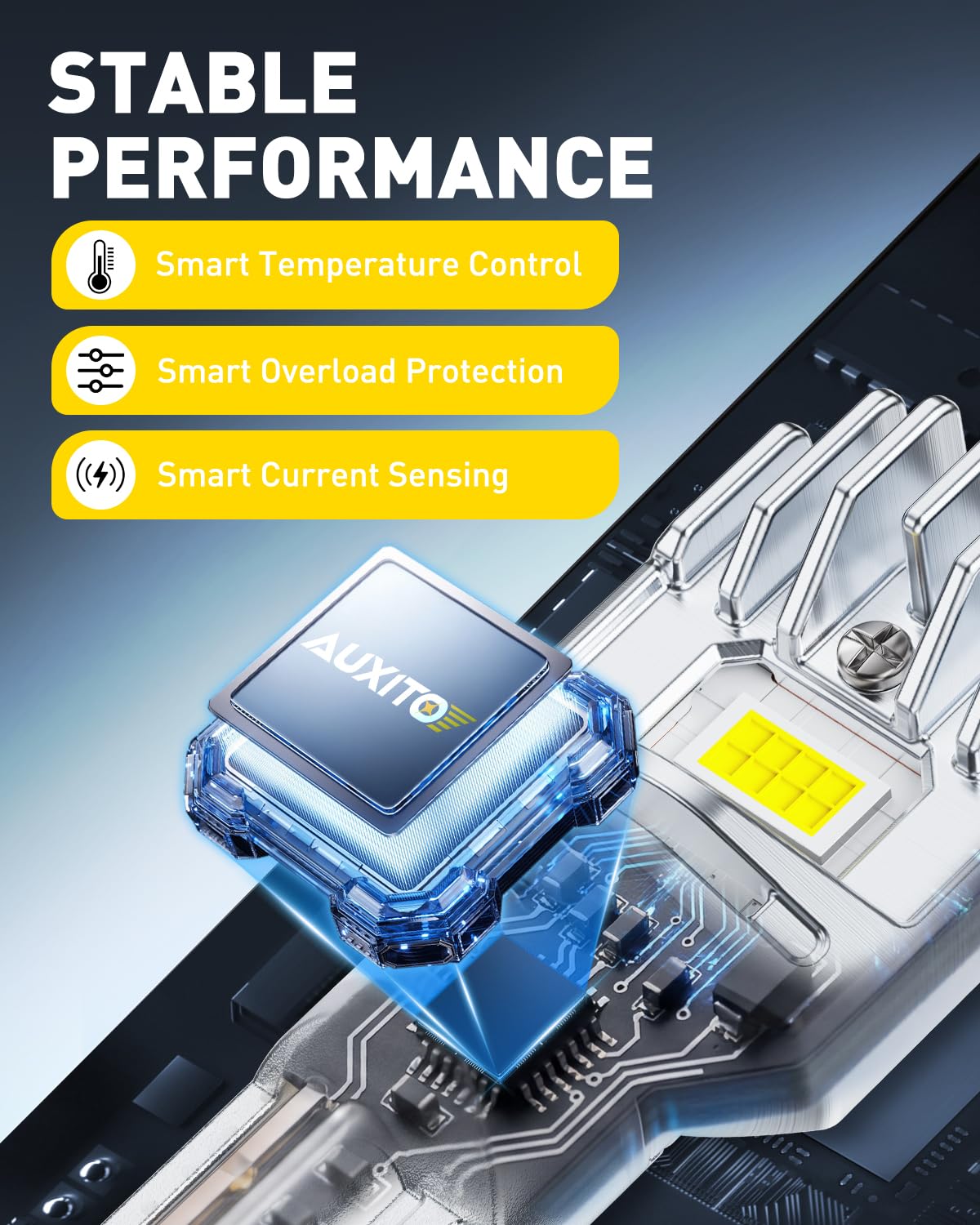 AUXITO 194 LED Bulbs for License Plate Light 168 175 2825 W5W T10 24-SMD 3014 Chipsets 6000K White for Car Dome Door Map Dash Courtesy Cargo License Plate Lights, Pack of 2