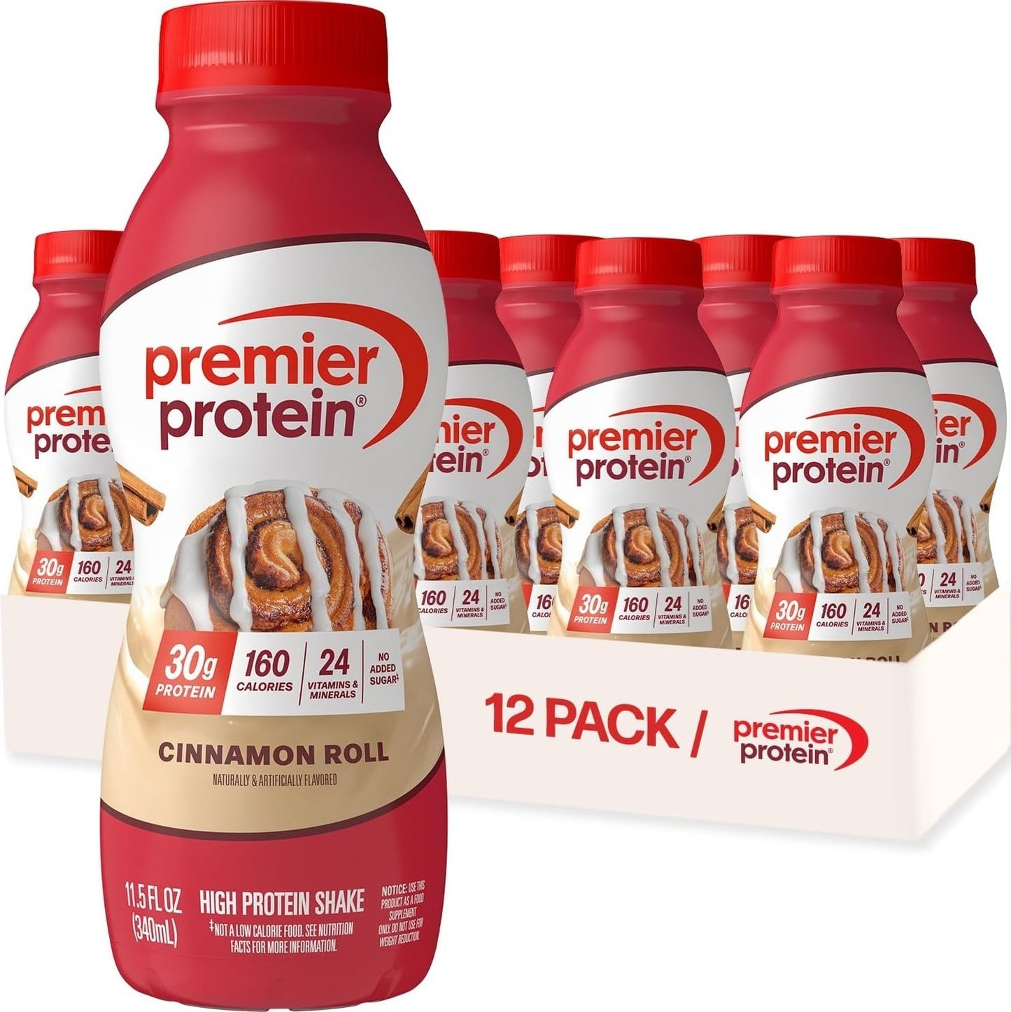 Premier Protein 30g High Protein Shake, Chocolate, 12 Pack