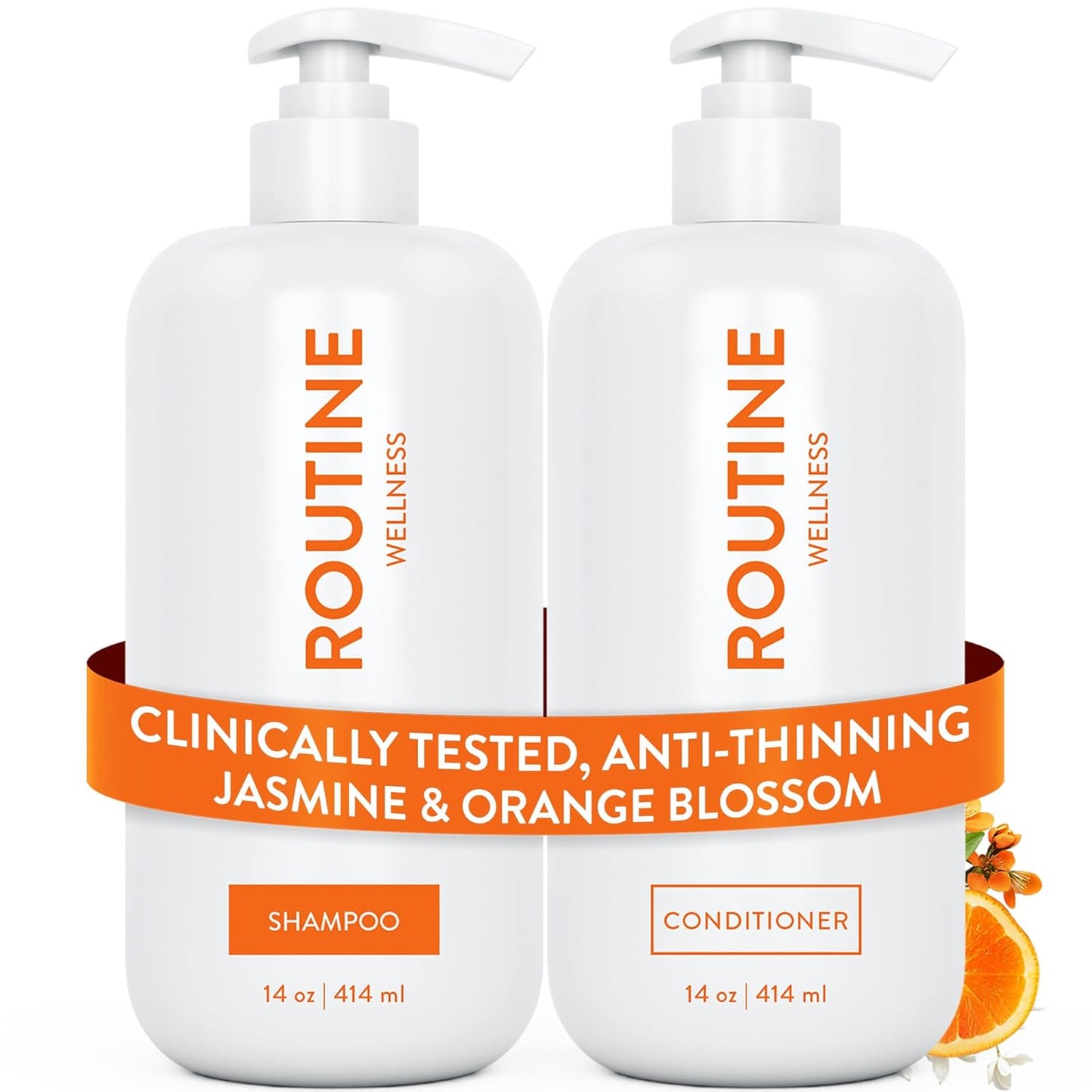 Routine Wellness Shampoo & Conditioner Set - Jasmine & Orange Blossom