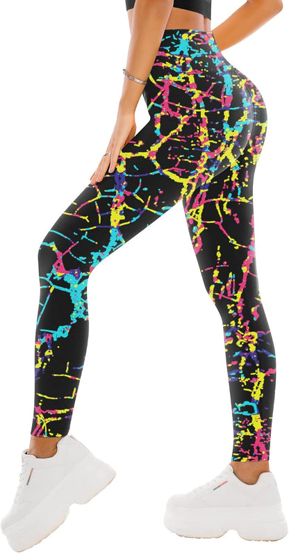 SINOPHANT High Waisted Leggings for Women - Full Length Capri Buttery Soft Yoga Pants for Workout Athletic