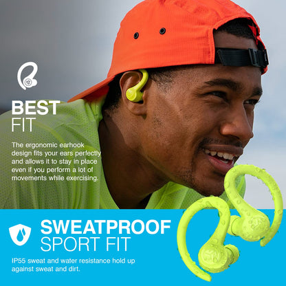 JLab, Go Sport+, True Wireless Workout Earbuds, Bluetooth Sport Earbuds, Clear Calling, Graphite