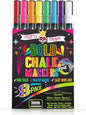 CHALKY CROWN Liquid Chalk Markers - Bold Chalkboard Markers - 8 Pack, 6mm
