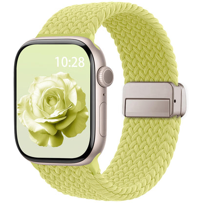 Braided Stretchy Magnetic Band Compatible with Apple Watch Bands Women Men