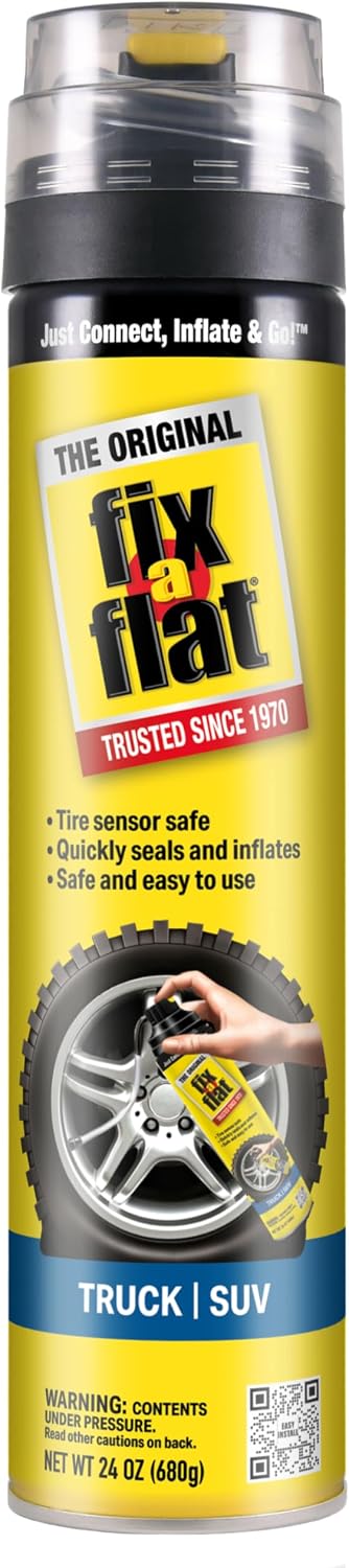 Fix-A-Flat Tire Repair, 16 oz, 2-Pack | Emergency Use | Eco-Friendly Formula | For Standard Tires | Universal Fit