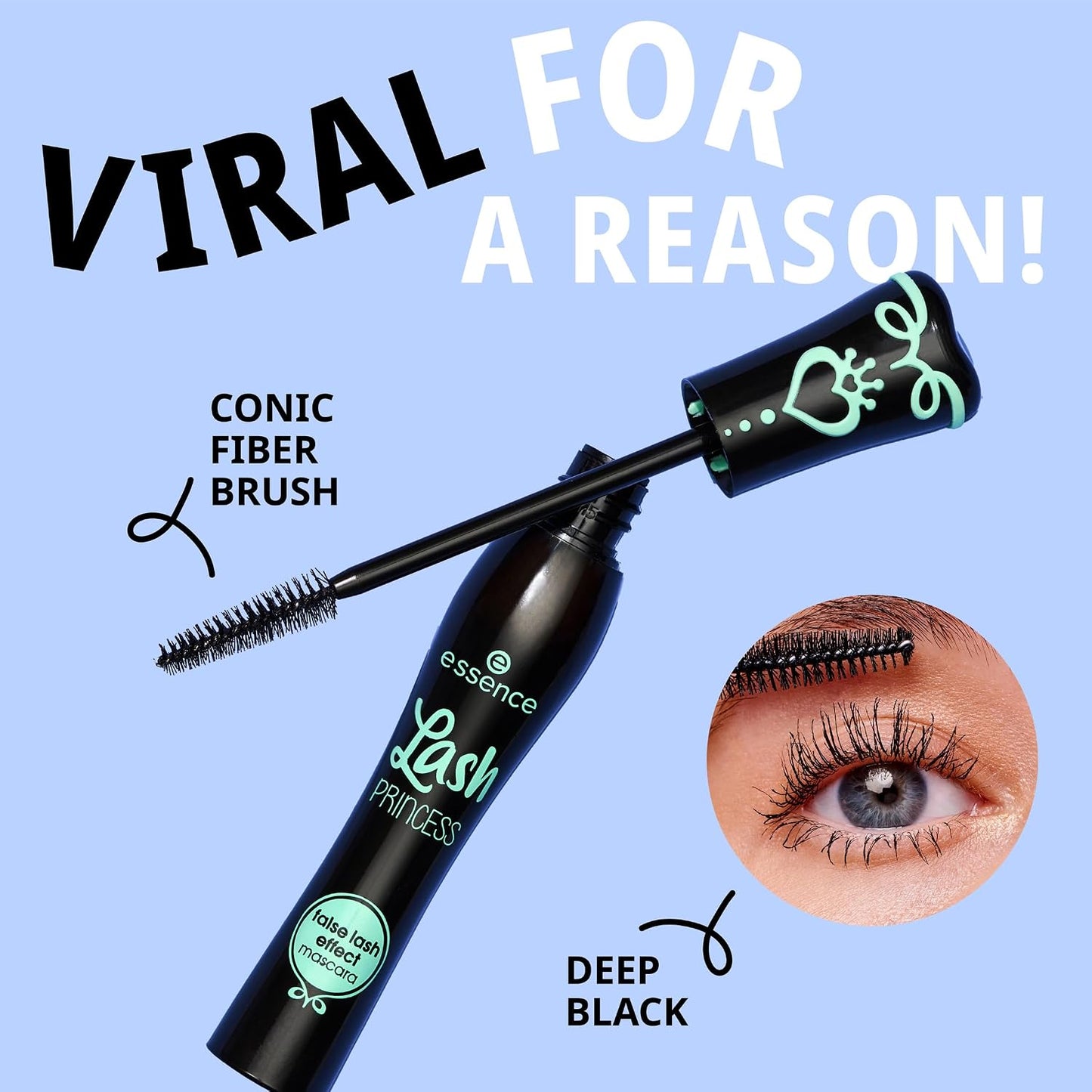 essence Lash Princess False Lash Effect Mascara, Black (Pack of 1)