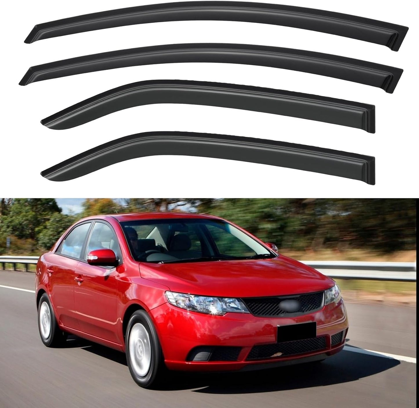 Window Visors Rain Guards for 2020-2025 Nissan Sentra