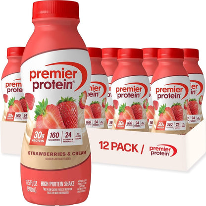 Premier Protein 30g High Protein Shake, Chocolate, 12 Pack