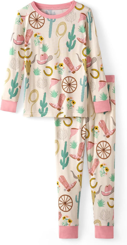 Little Sleepies Two-Piece Pajama Set, Viscose from Bamboo, Toddler Kids PJs