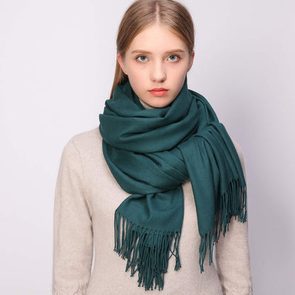 RIIQIICHY Women's Fringe Shawl Wrap Pashmina Scarf for Wedding Evening
