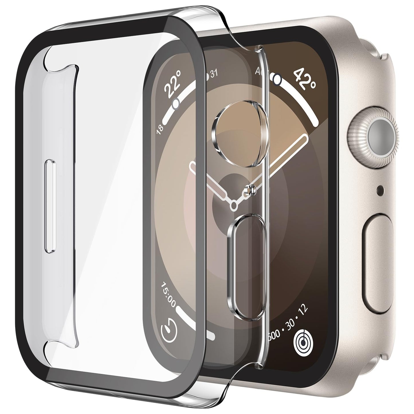 Misxi Case with Screen Protector for 46mm Apple Watch Series 11/10
