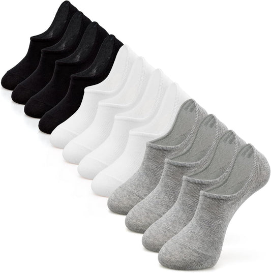 IDEGG Women & Men No Show Low Cut Anti‑Slip Casual Sports Running Socks