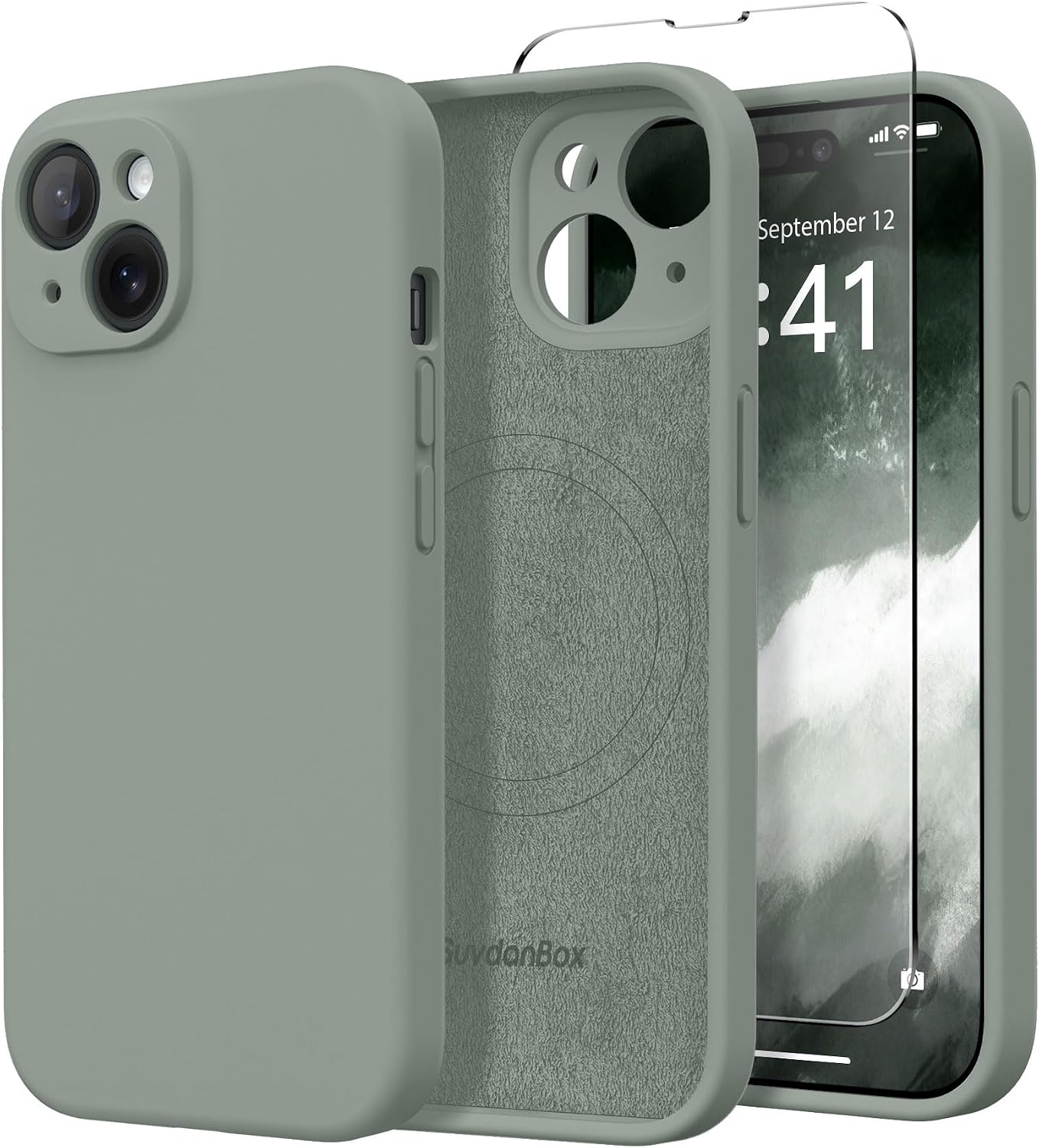 Magnetic for iPhone 17 Case Silicone Matcha