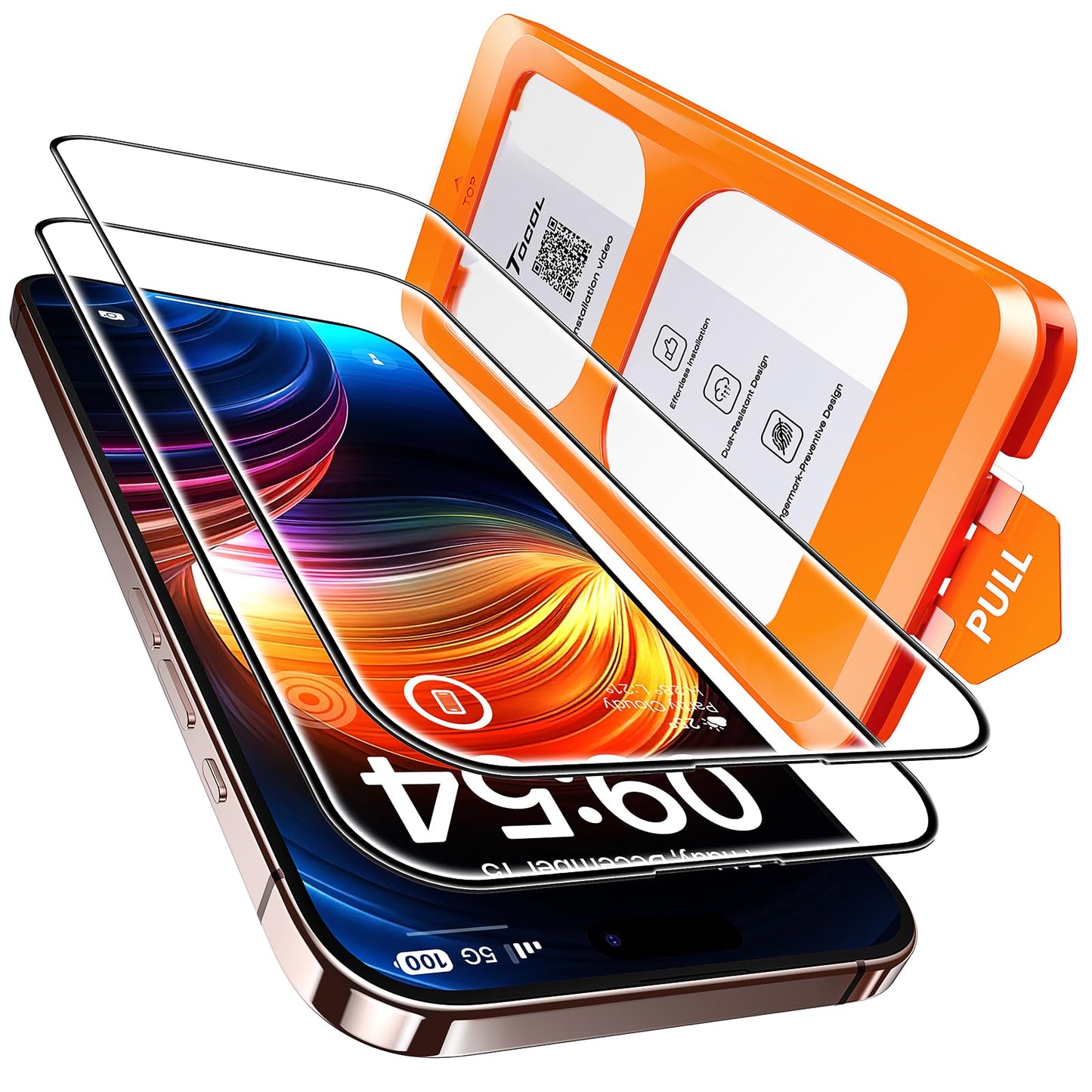 TOCOL for iPhone 17 Pro Max Screen Protector, Clear