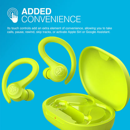 JLab, Go Sport+, True Wireless Workout Earbuds, Bluetooth Sport Earbuds, Clear Calling, Graphite