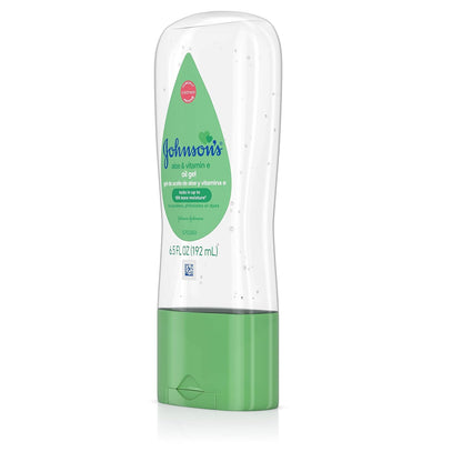 Johnson's Baby Oil Gel, Aloe Vera & Vitamin E, 6.5 fl oz