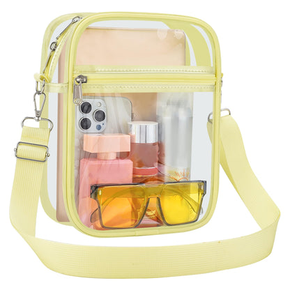 USPECLARE Clear Purse for Stadium Events Transparent Messenger Bag
