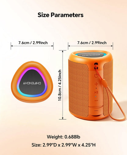 Portable Bluetooth Speaker Beach Essentials: IPX5 Waterproof for Outdoor