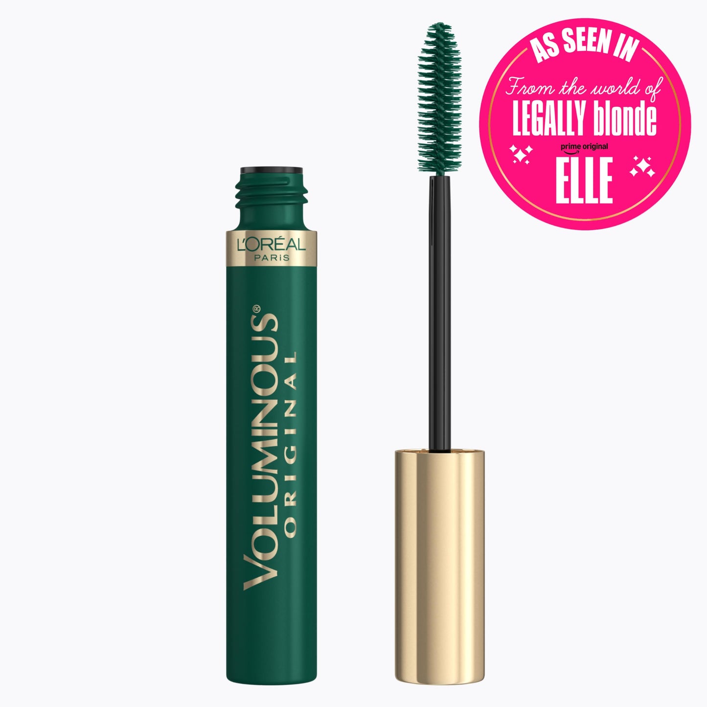 L’Oreal ParisVoluminous Waterproof Volume Building Mascara, Black [360], 0.28 oz (Pack of 3)
