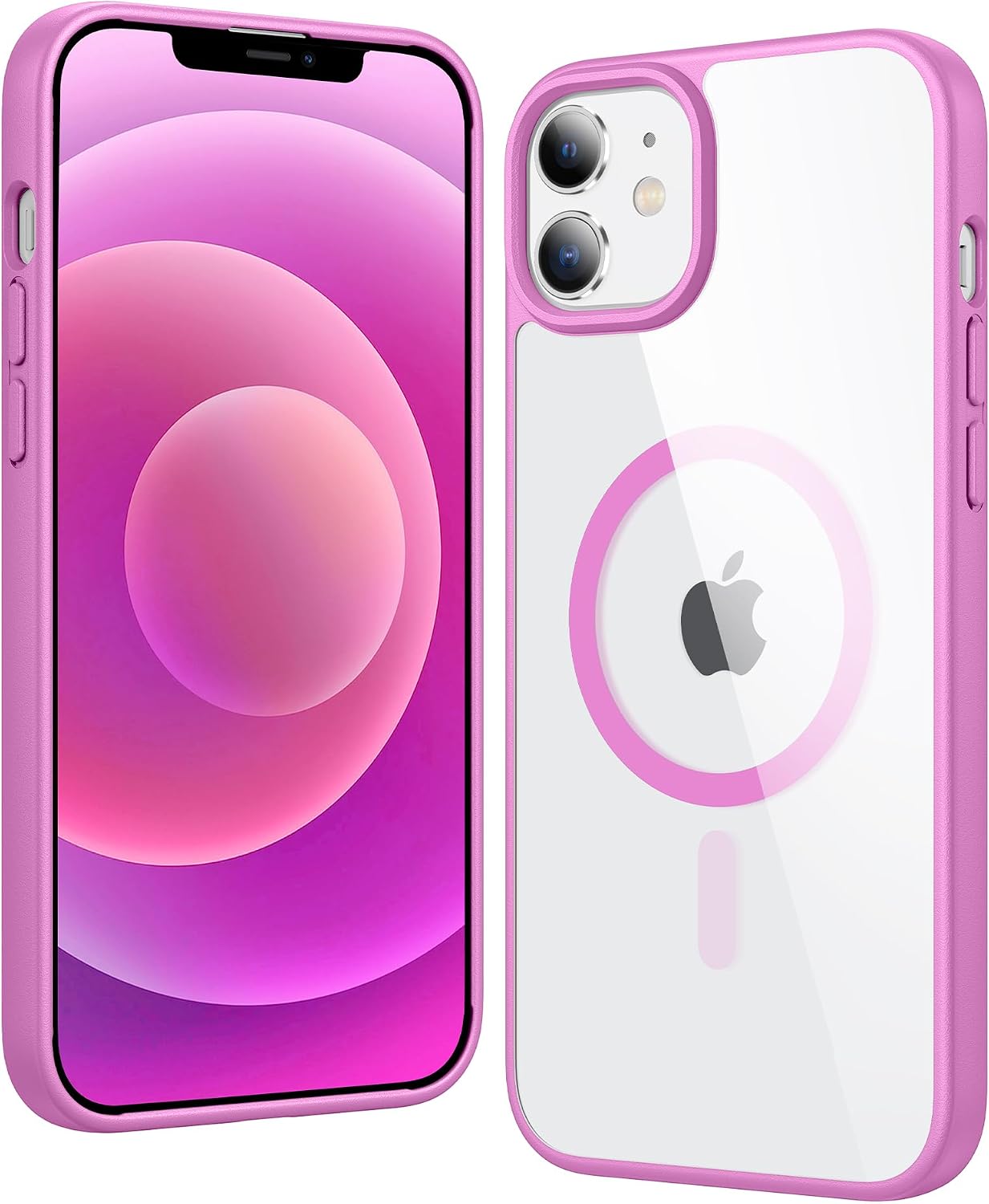 FNTCASE for iPhone 17 Pro Case Clear Magnetic with Screen Protector