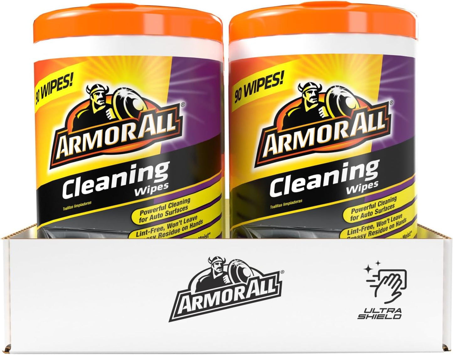 Armor All Car Interior Value Pack, 90 Count, Auto Cleaning Wipes