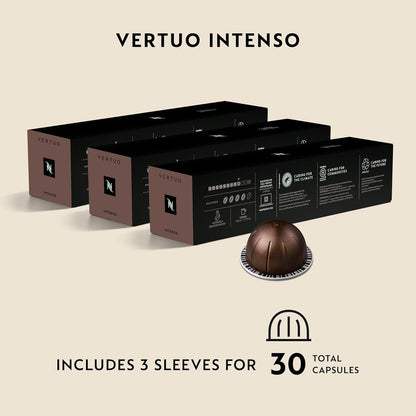 Nespresso Capsules Vertuo, Variety Pack, Medium and Dark Roast Coffee, 30 Count Coffee Pods, Brews 7.8 oz.