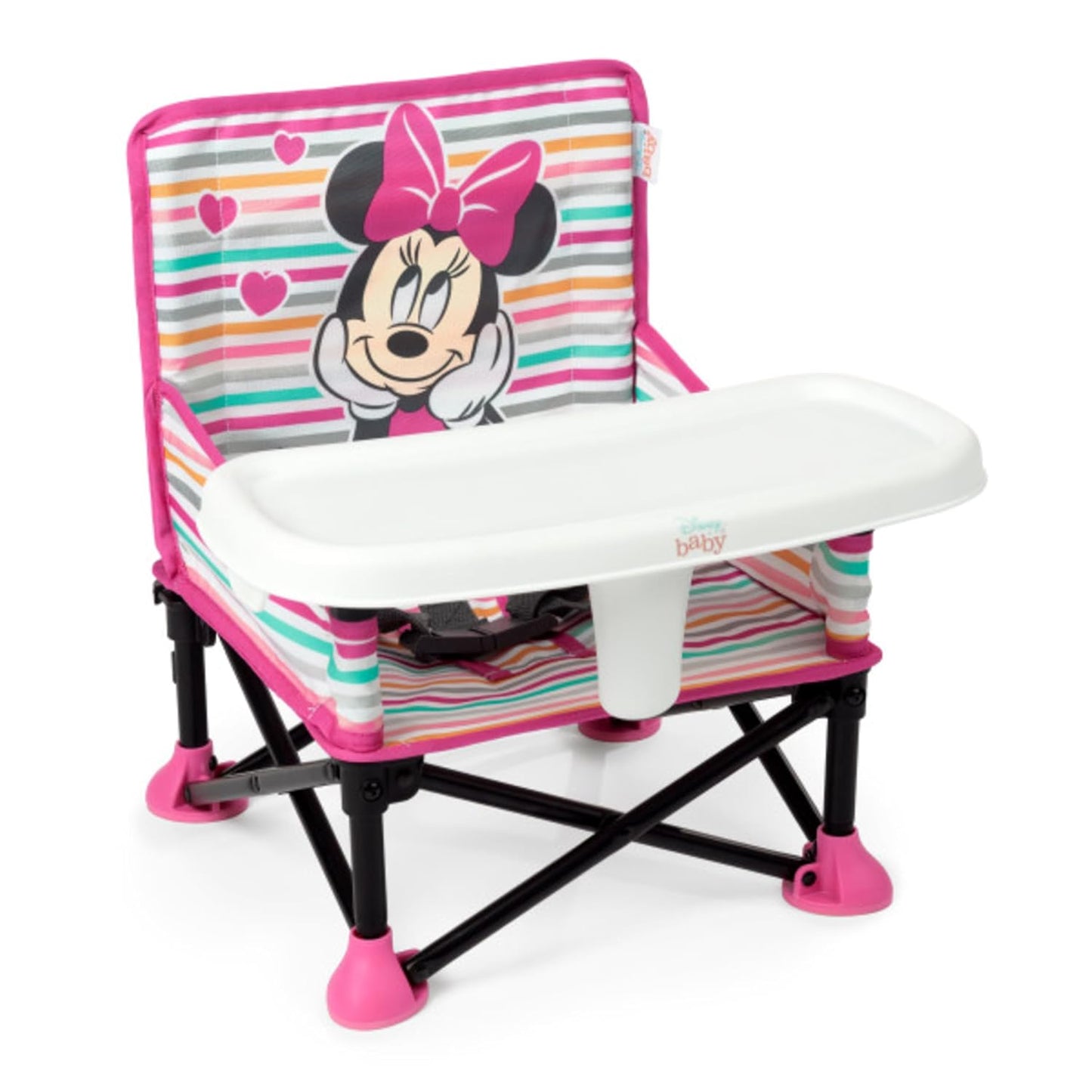 Bright Starts Pop 'N Sit Portable Booster, Indoor/Outdoor Use, Floor Seat with Feeding Tray, Teal, 6 Mos - 3 Yrs