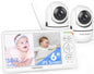 HelloBaby 6'' No WiFi Video Baby Monitor with Camera Audio, 30H Battery