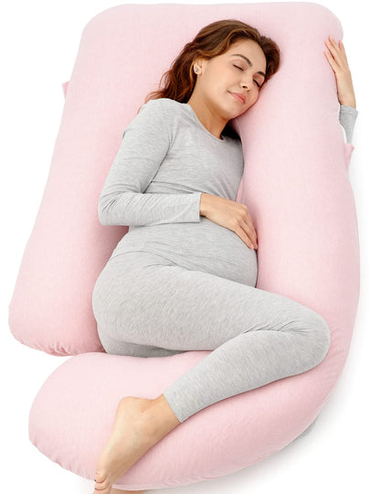 Momcozy Pregnancy Pillow for Sleeping - U Shaped Full Body Maternity Pillow