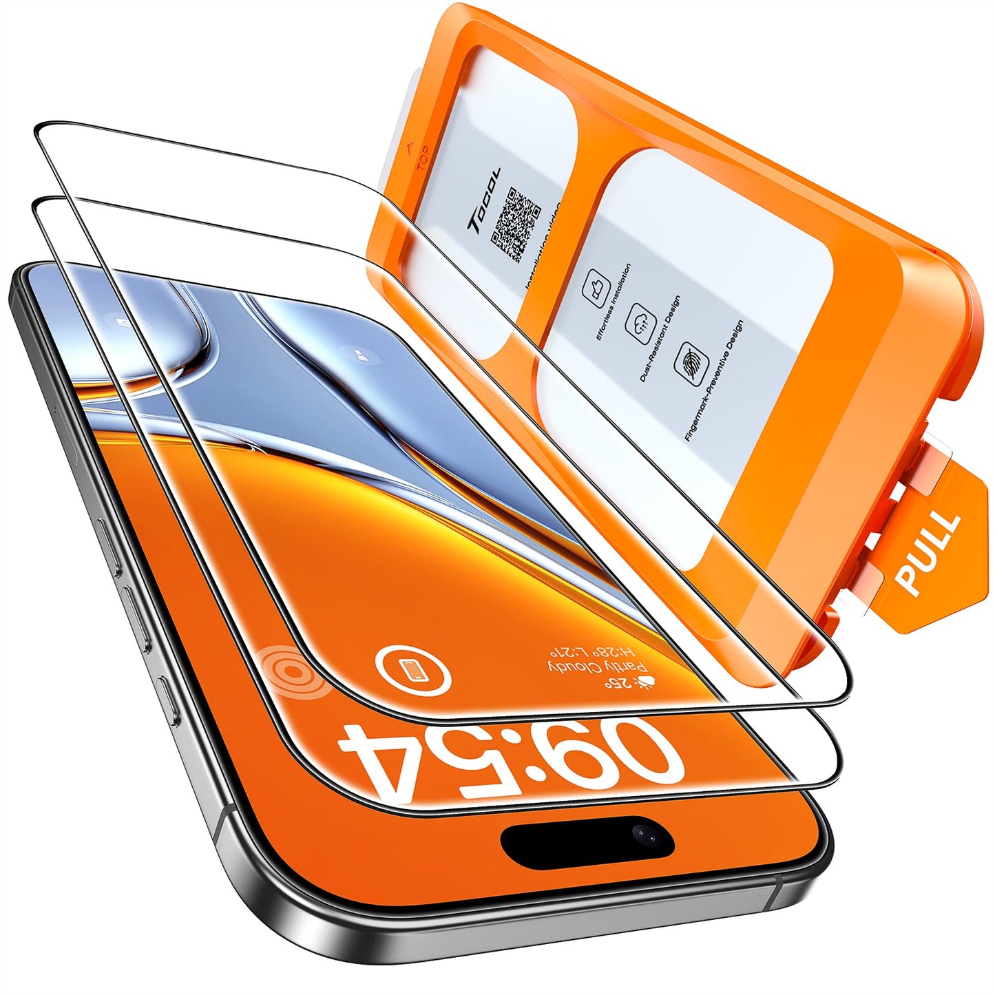 TOCOL for iPhone 17 Pro Max Screen Protector, Clear