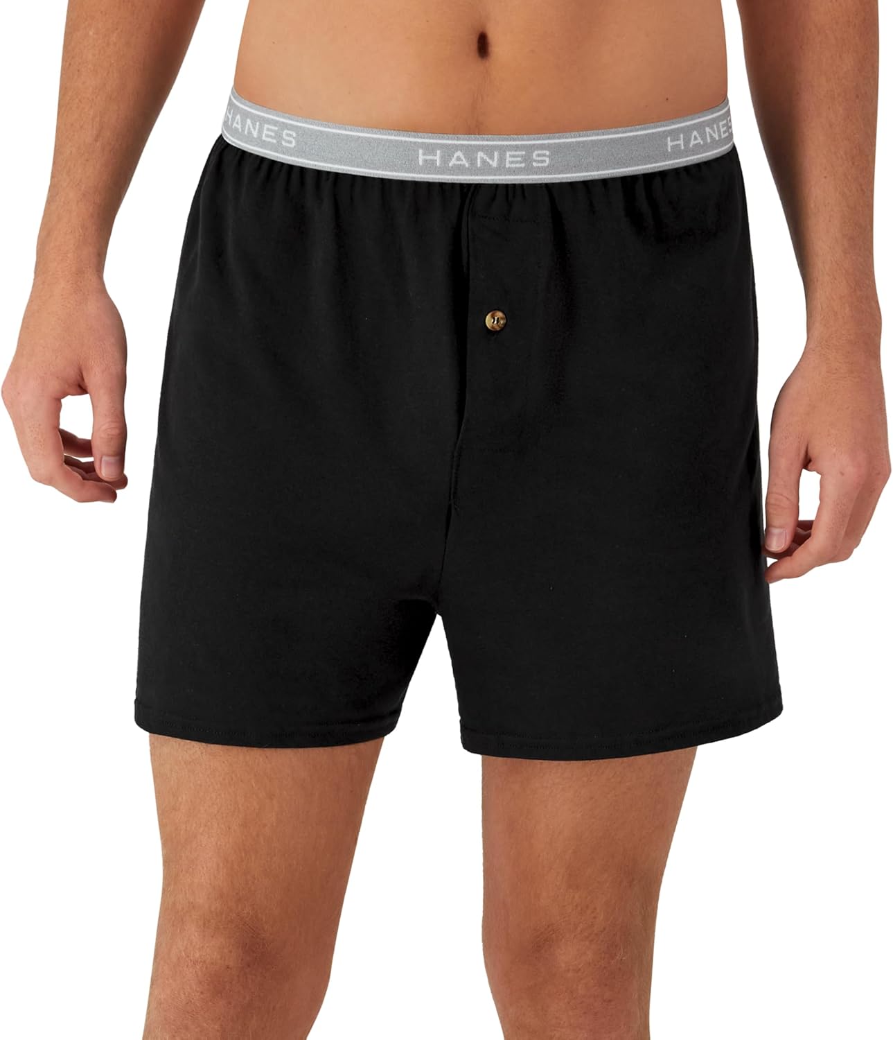 Hanes mens Underwear Boxers Pack, Cool and Breathable Cotton Underwear, Exposed and Comfortflex Waistbands, Multi-pack