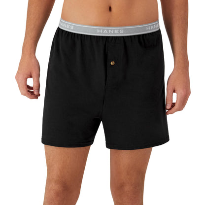 Hanes mens Underwear Boxers Pack, Cool and Breathable Cotton Underwear, Exposed and Comfortflex Waistbands, Multi-pack