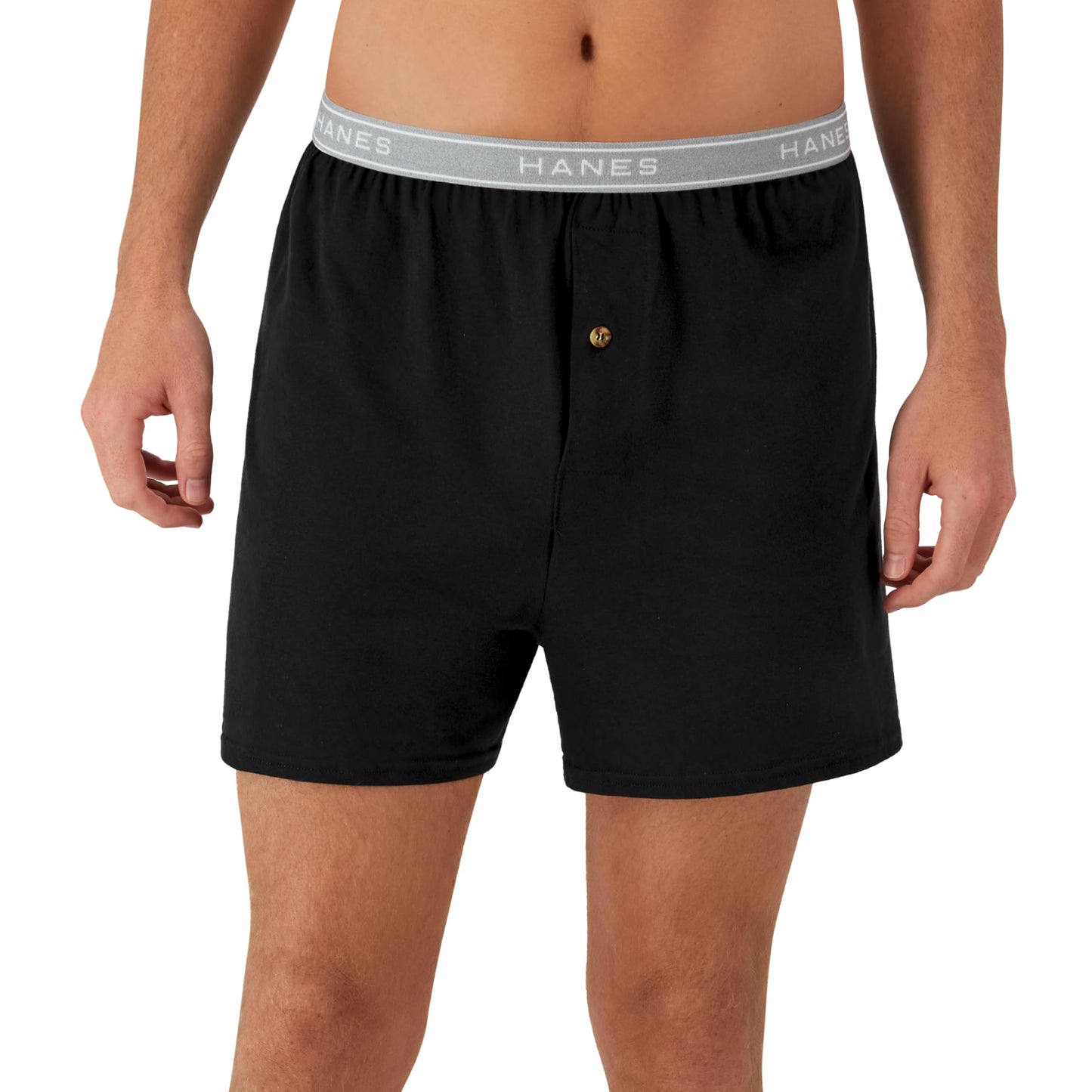 Hanes mens Underwear Boxers Pack, Cool and Breathable Cotton Underwear, Exposed and Comfortflex Waistbands, Multi-pack