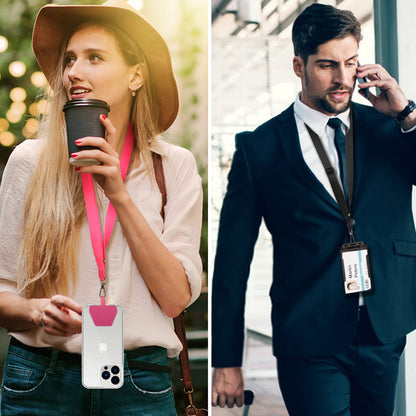 CACOE Phone Lanyard, Black+Dark Blue, 2 Pcs