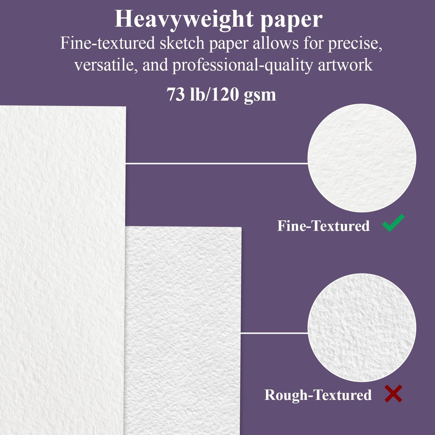Fuxi 9" x 12" Sketch Book_Top Spiral Bound Sketchbook_100Sheets 68lb/100gsm