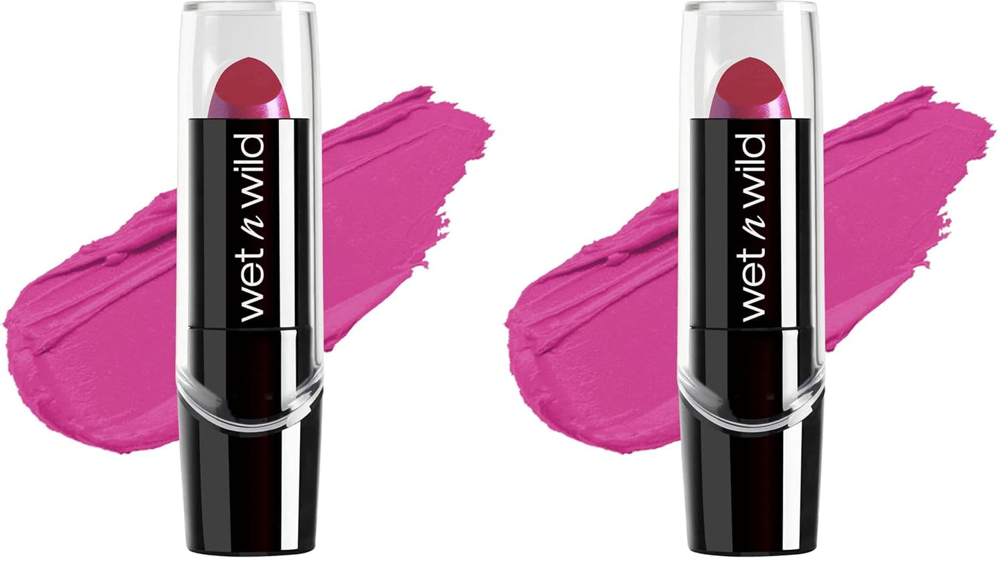 wet n wild Silk Finish Lipstick, Hydrating Rich Buildable Lip Color, Formulated with Vitamins A,E, & Macadamia for Ultimate Hydration, Cruelty-Free & Vegan - A Short Affair