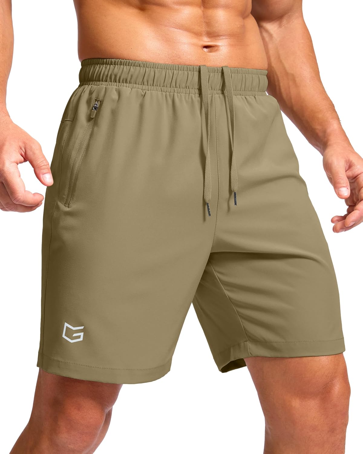 G Gradual Men's Athletic Running Shorts with 2 Zipper Pockets 7"/ 5"/ 9"