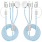 2026 Travel Essentials for Apple Watch Charger,Cruise Vacation Camping Essentials,iPhone Charger,Multi Charging Cable,3 in 2 Charging Docks for iWatch Series 11-2/Ultra,iPhone 17-12,Car