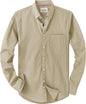 Alimens & Gentle Mens Solid Oxford Shirt Long Sleeve Dress Shirt Work Casual Button Down Shirts with Pocket