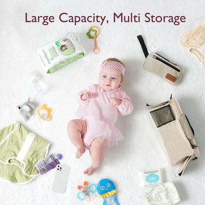 Momcozy Universal Stroller Organizer with Insulated Cup Holder